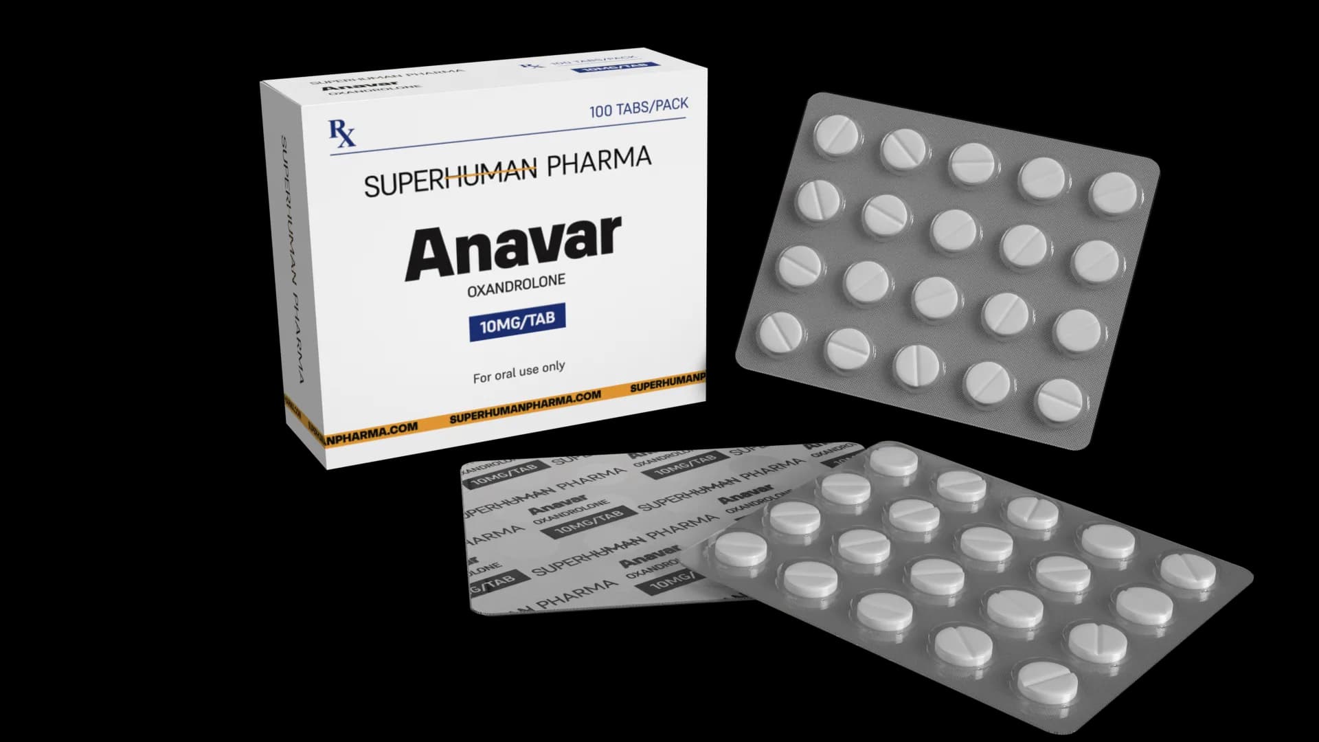 Anavar 10 mg [100tabs] SuperHuman Pharma
