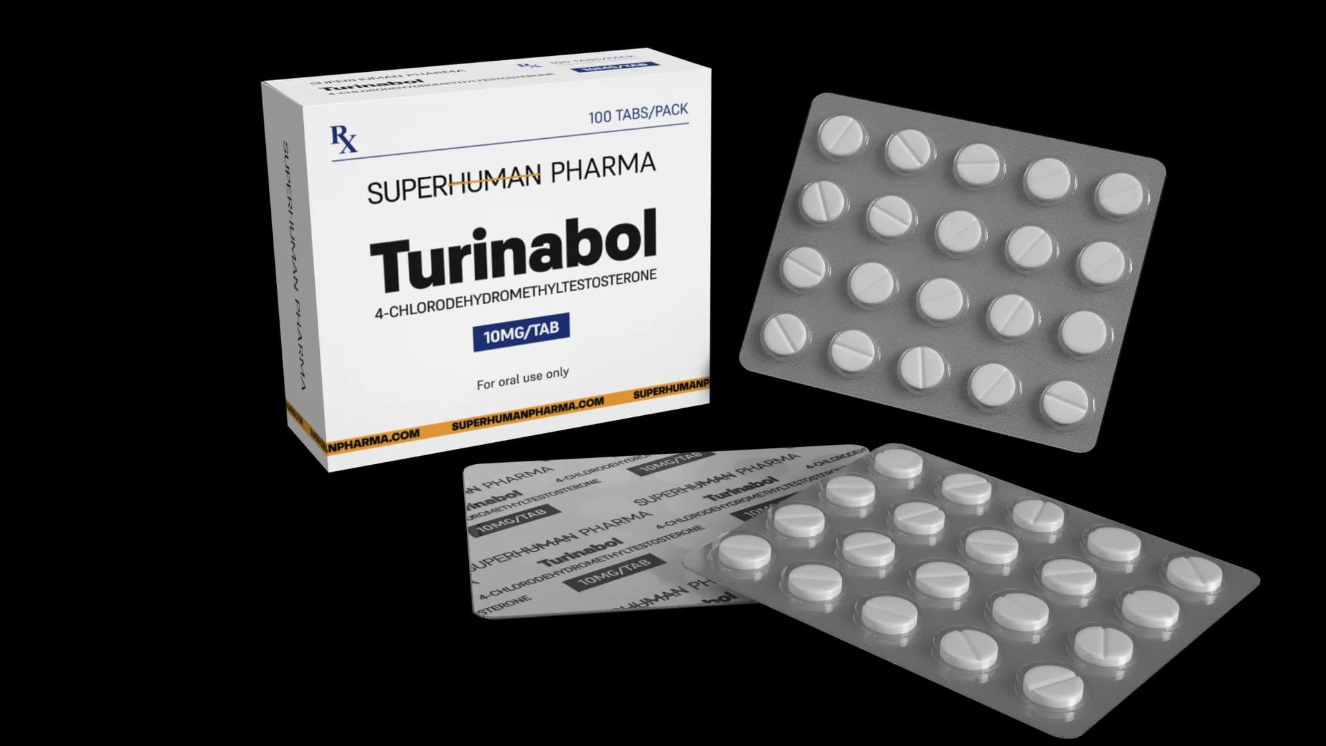 Turinabol 10 mg [100tabs] SuperHuman Pharma