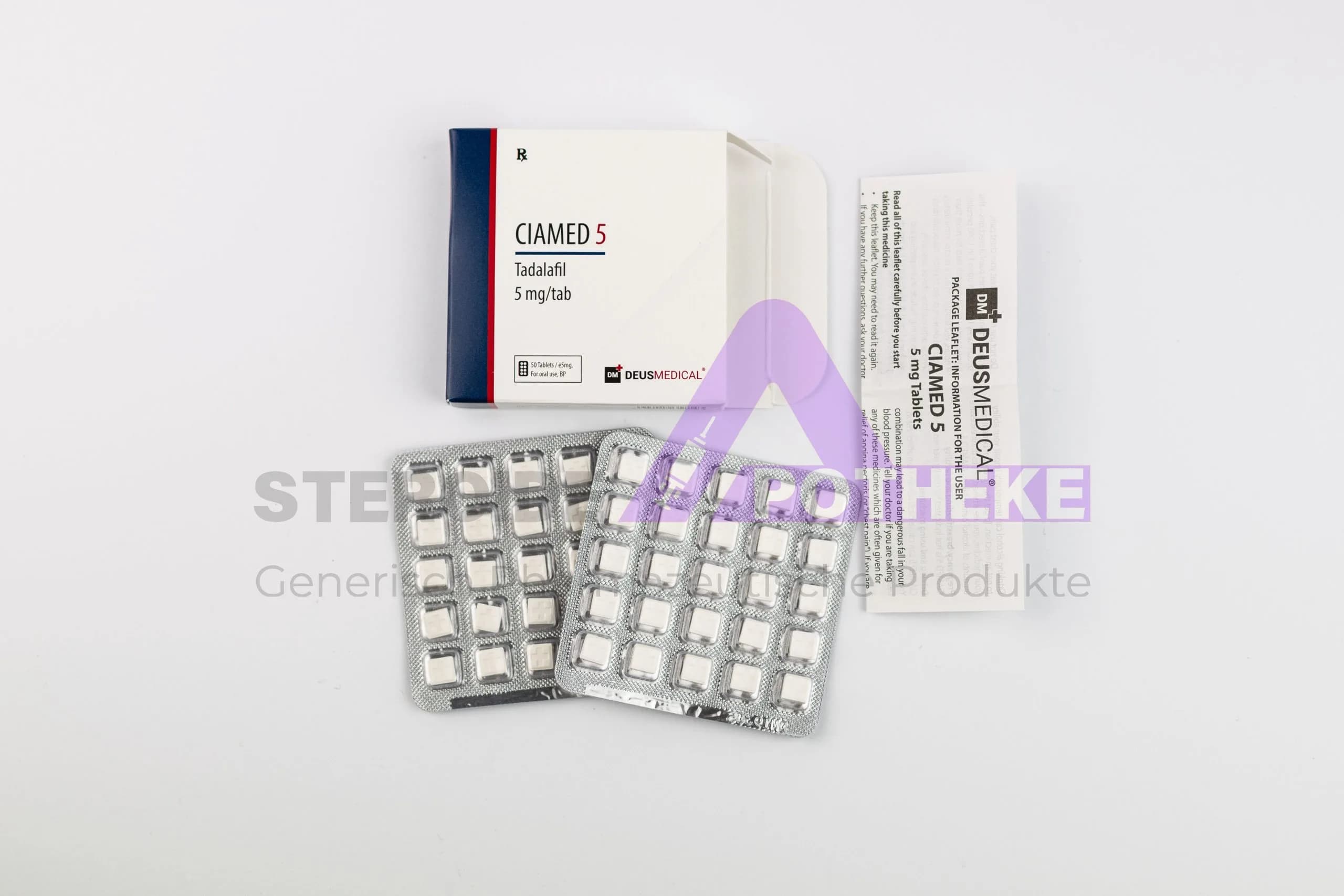Ciamed 5mg (Tadalafil) 50 Tabletten-Deus Medical