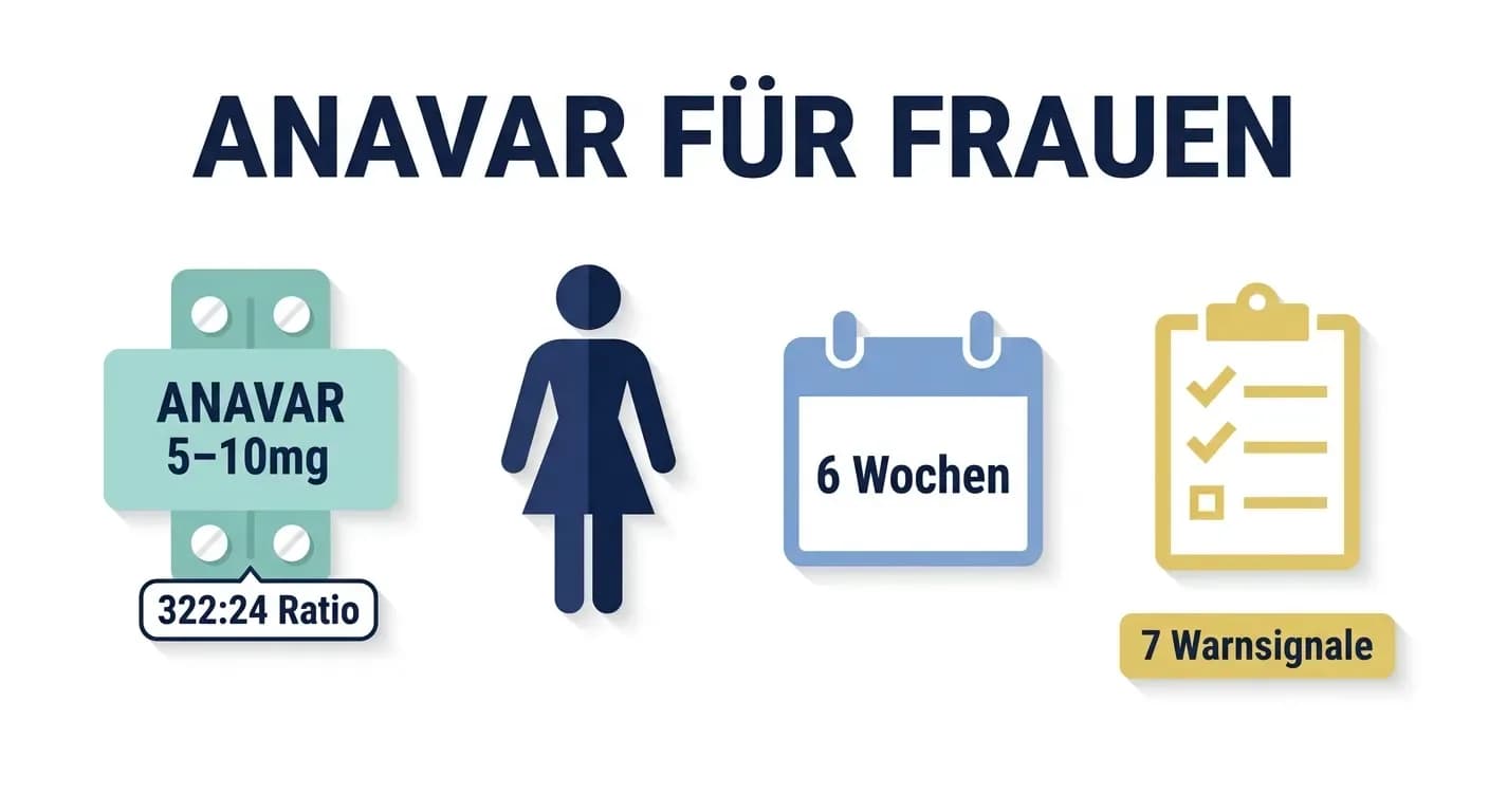 Anavar für Frauen: was die Studien wirklich zeigen - Dosis, Virilisierung und die 42-Prozent-Grenze