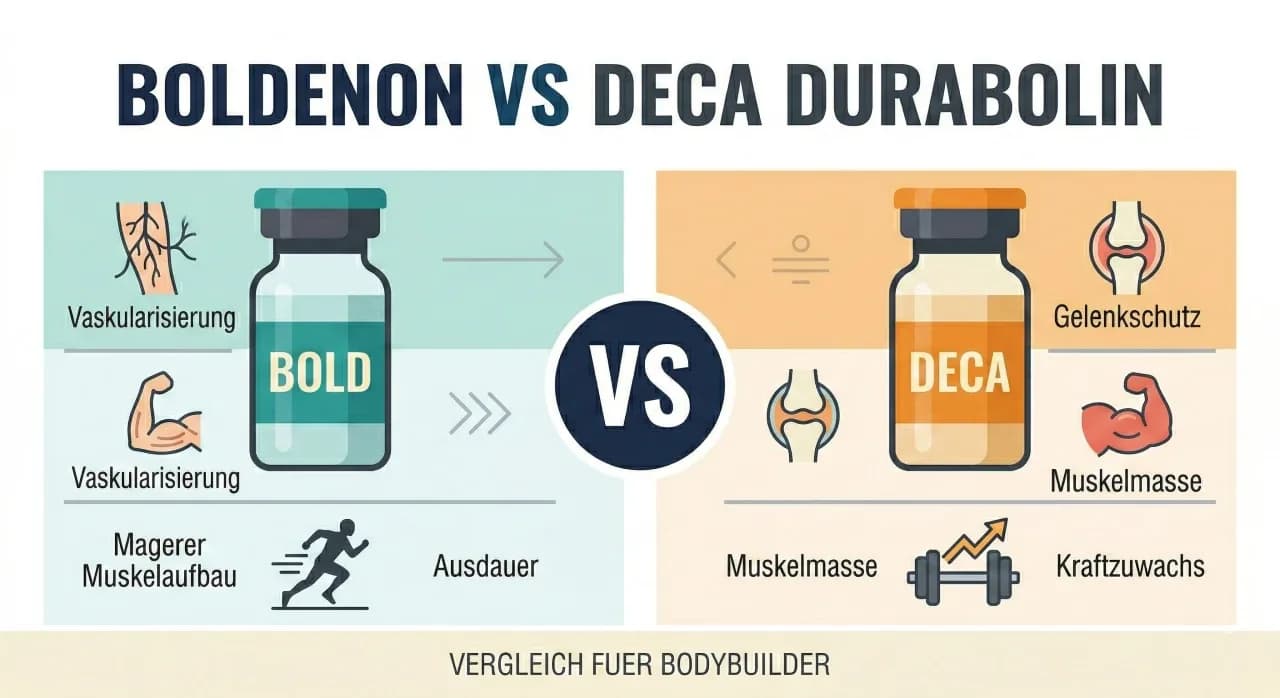 Boldenon vs Deca Durabolin — Vergleich nach Pharmakologie, Wirkprofil und Nebenwirkungen