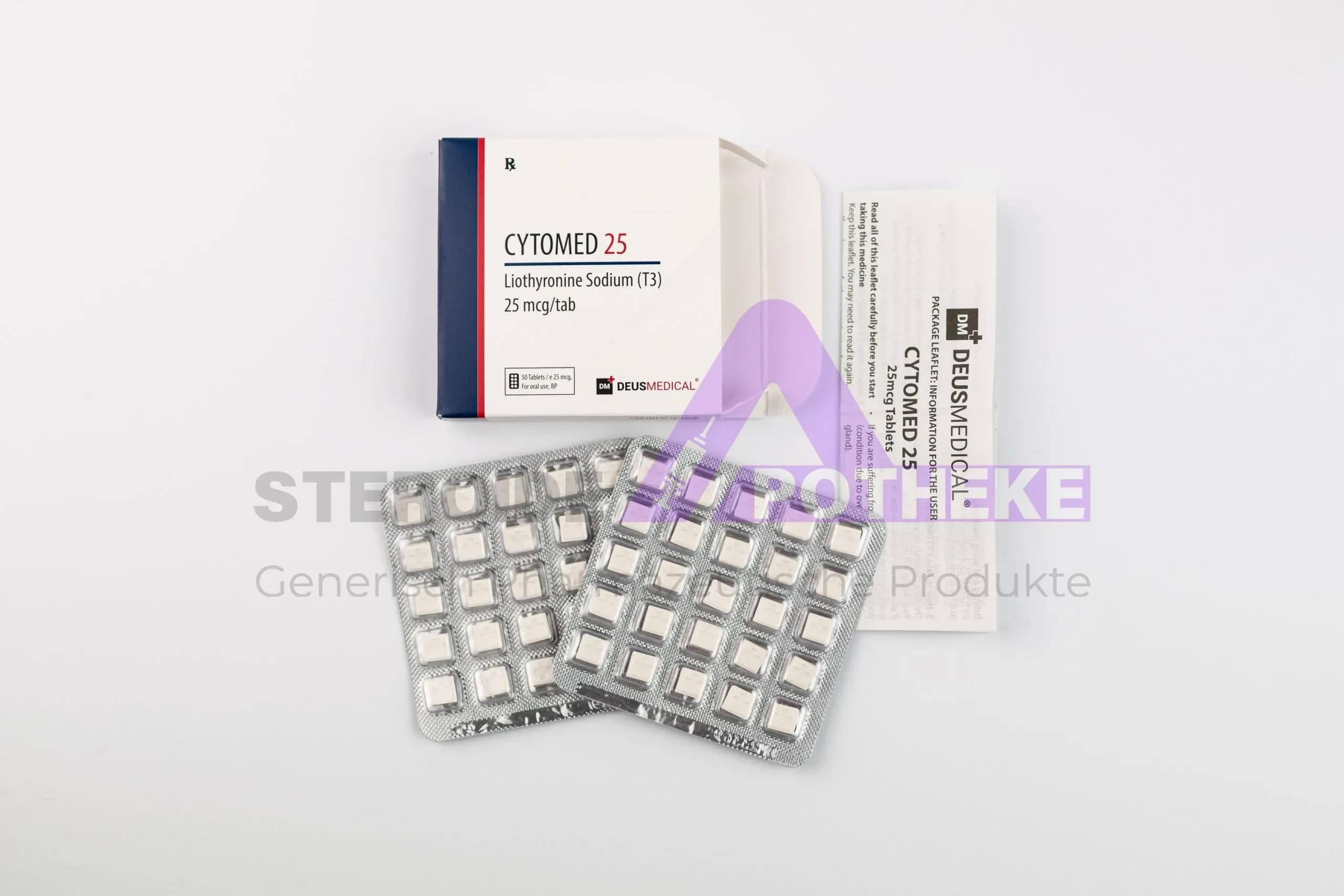 CYTOMED Deus Medical Liothyronin-Natrium (T3) 25 mcg / Tab (50 Tabletten)