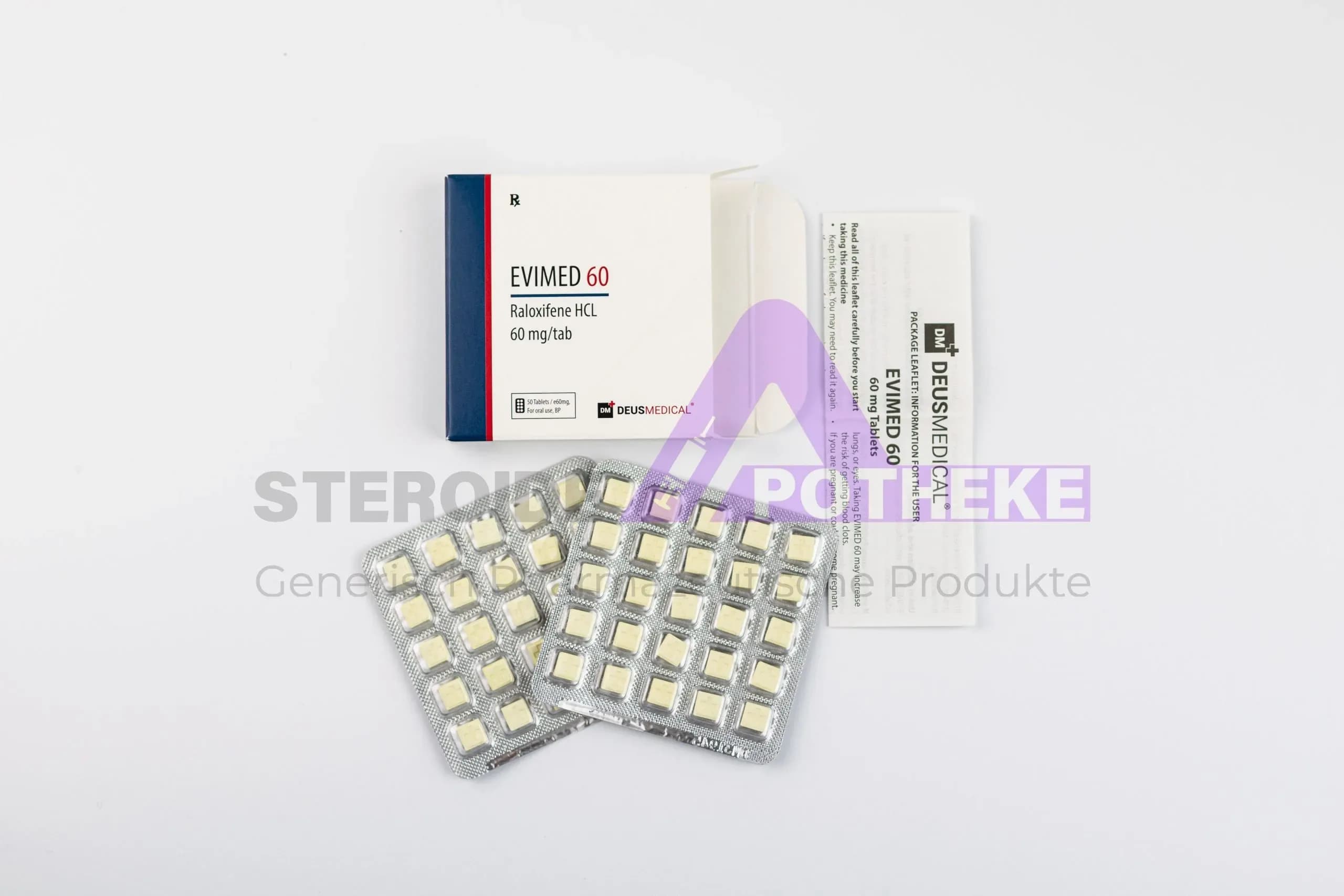 EVIMED 60 (RALOXIFEN HCL) DEUS MEDICAL 50x60mg