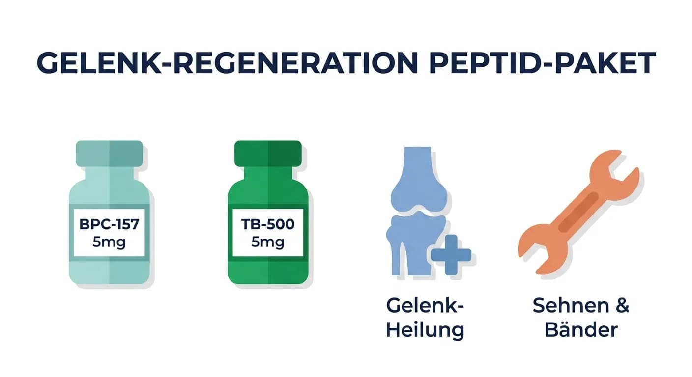 Gelenk-Regeneration Peptid-Paket – BPC-157 + TB-500 (8 Wochen)