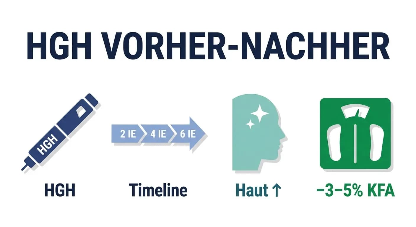 HGH Vorher Nachher — Realistische Ergebnisse für Gesicht, Körper und Haut nach Dosis