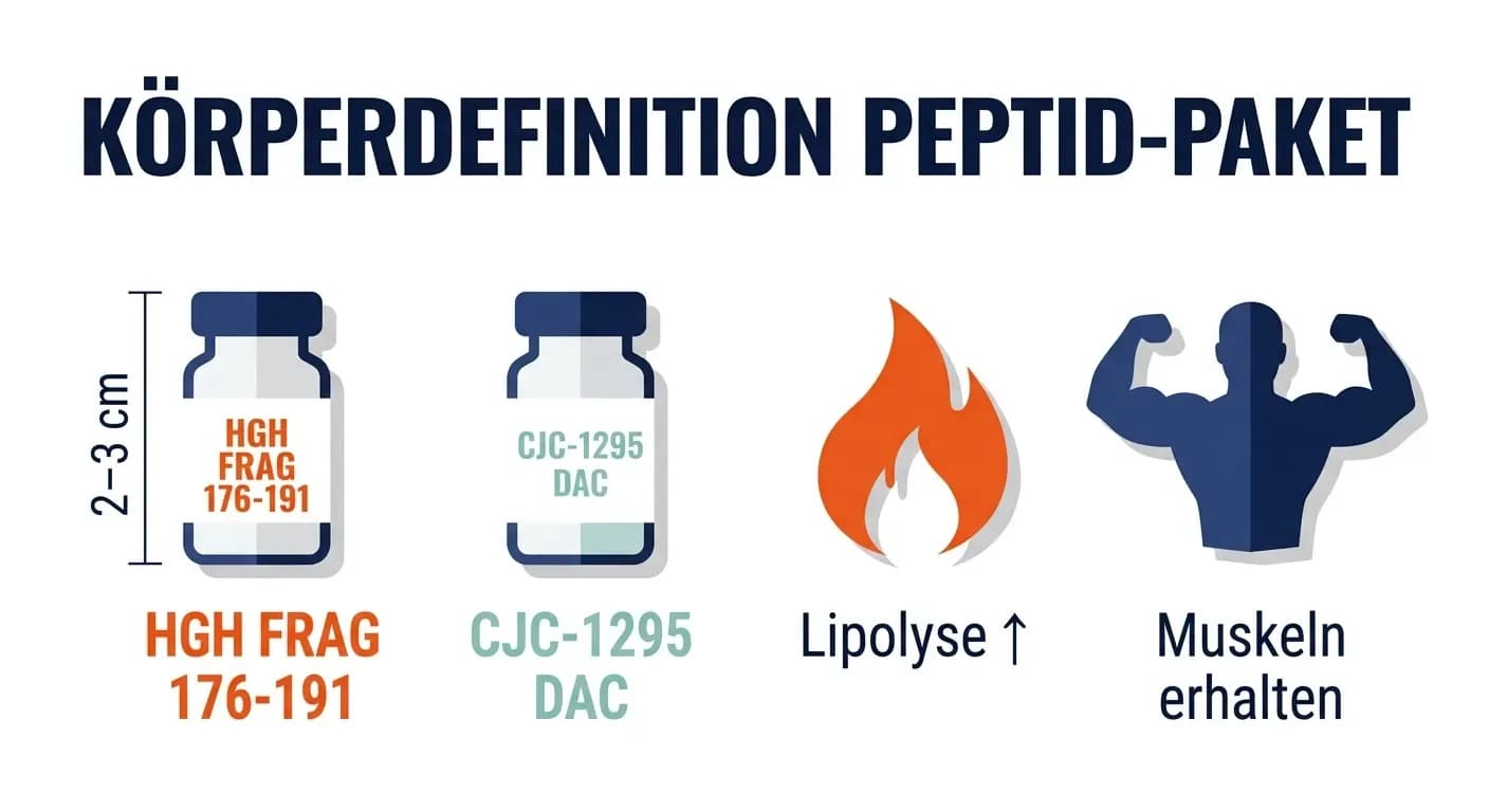 Körperdefinition Peptid-Paket – HGH Fragment 176-191 + CJC-1295 DAC (8 Wochen) — EU Pharma Auswahl