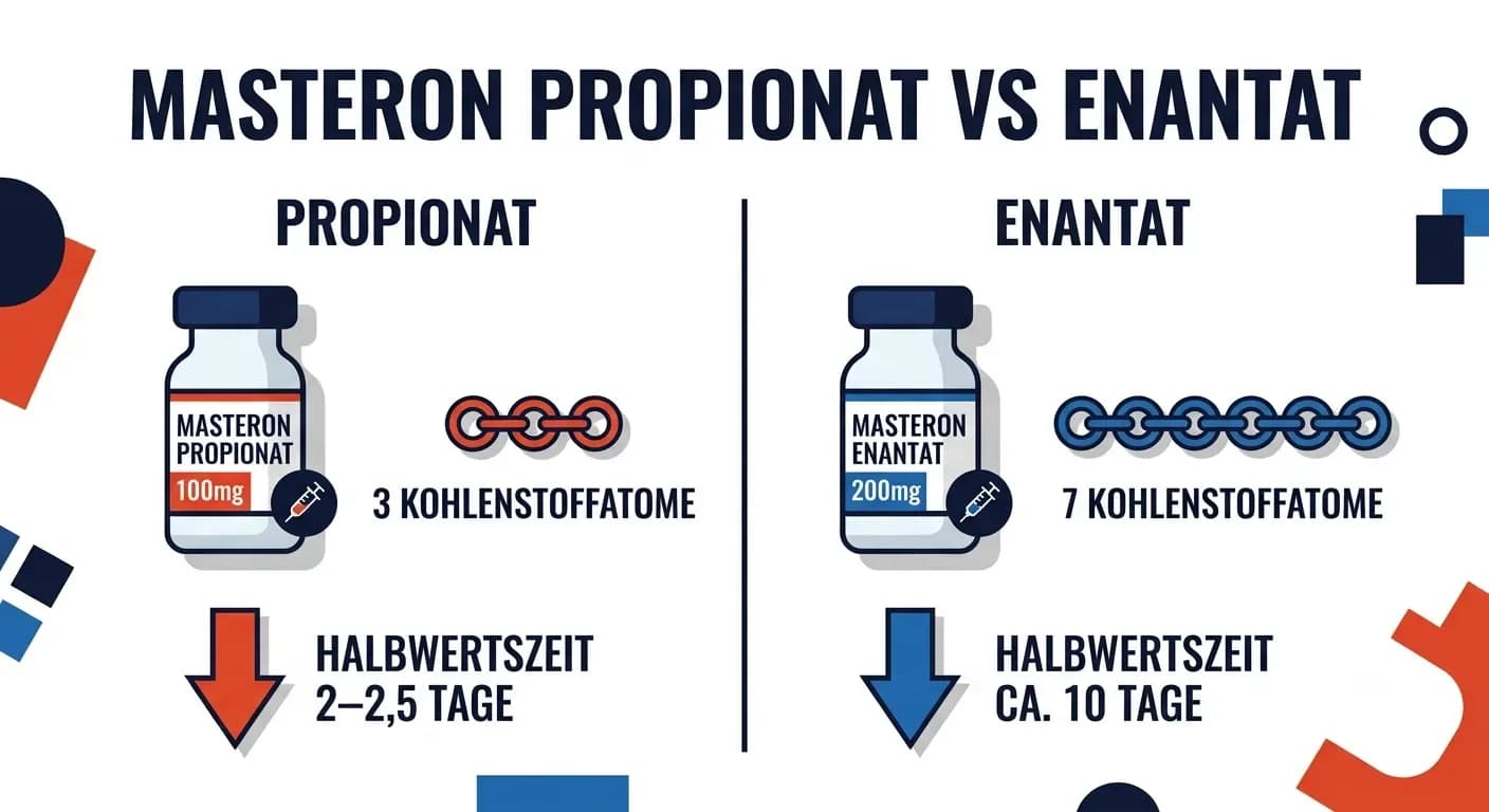 Masteron Enantat vs Propionat: Drostanolon-Ester und Testosteron-Basis erklärt