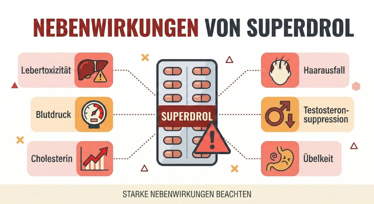 Nebenwirkungen von Superdrol: Lebertoxizität, Cholestase und die echten Risiken