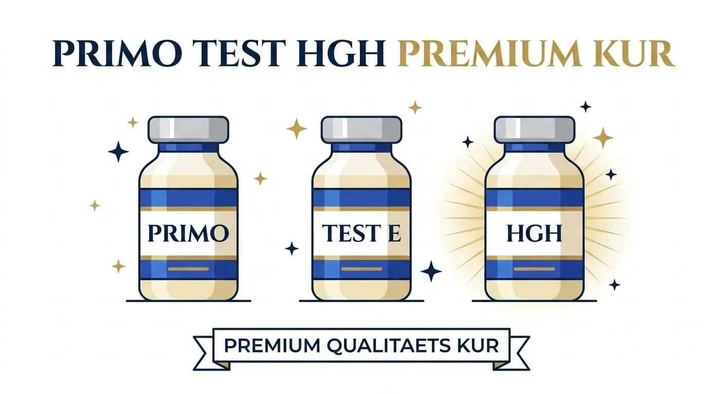 Primobolan + Testosteron + HGH Premium Kur