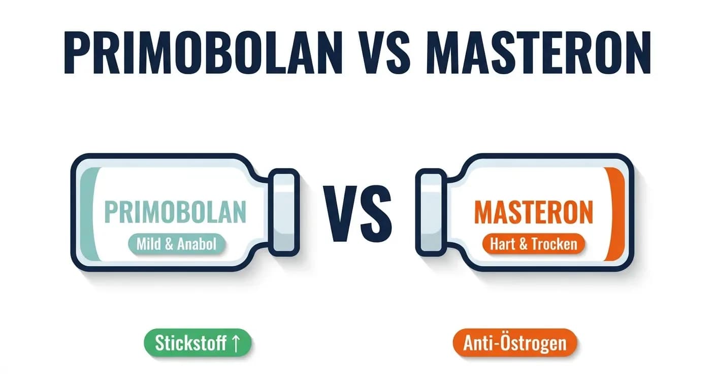 Primobolan vs. Masteron: Vergleich der Definitionskraft und androgenen Belastung
