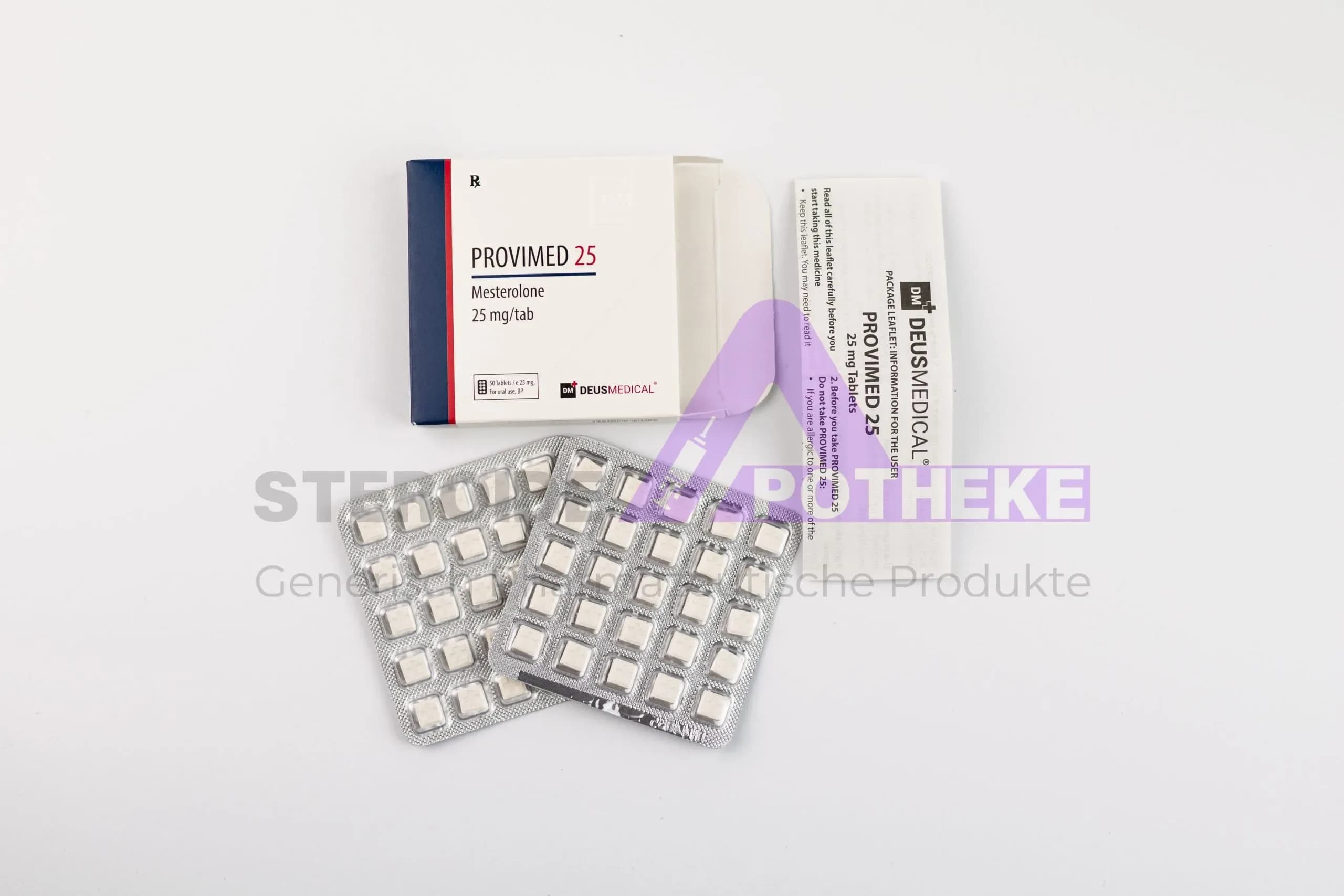 Provimed 25 (Mesterolon) DeusMedical 50 Tabletten (25mg/tab) — Deus Medical