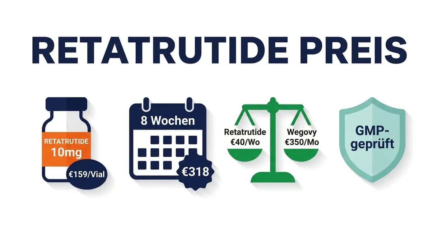 Retatrutide Preis — Was ein Zyklus kostet und wie sich der Preis zusammensetzt