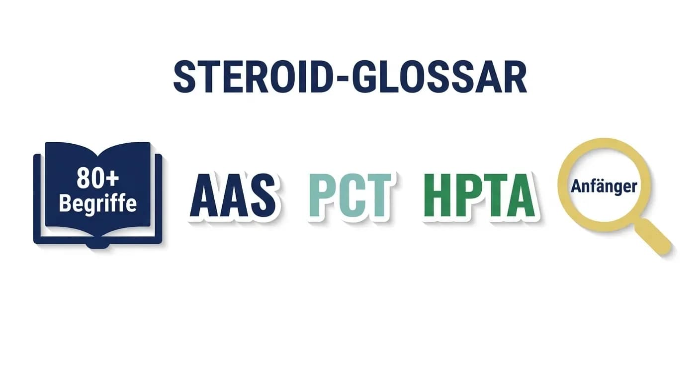 Steroid-Glossar: 80+ Begriffe für Anfänger erklärt