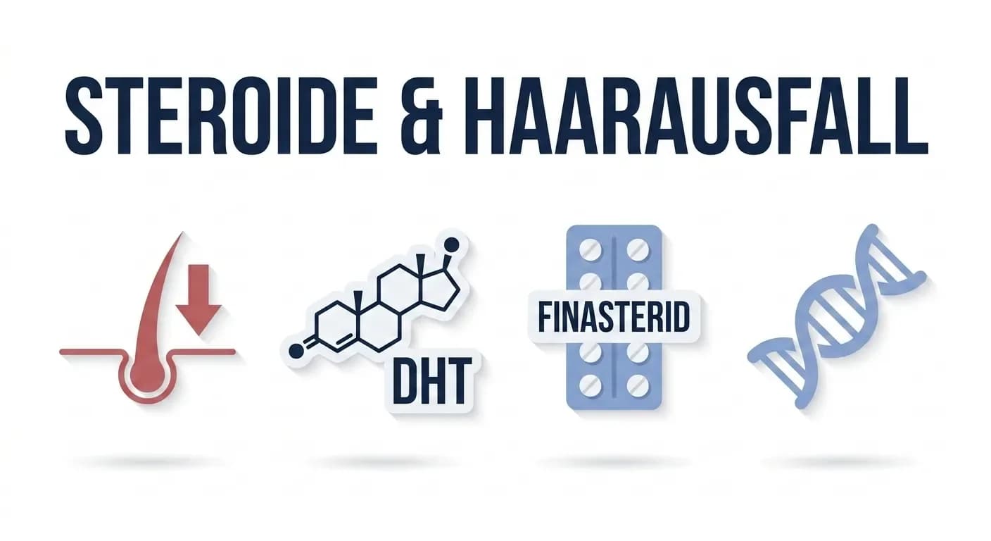 Steroide und Haarausfall: DHT-Risiko und Präventionsstrategien