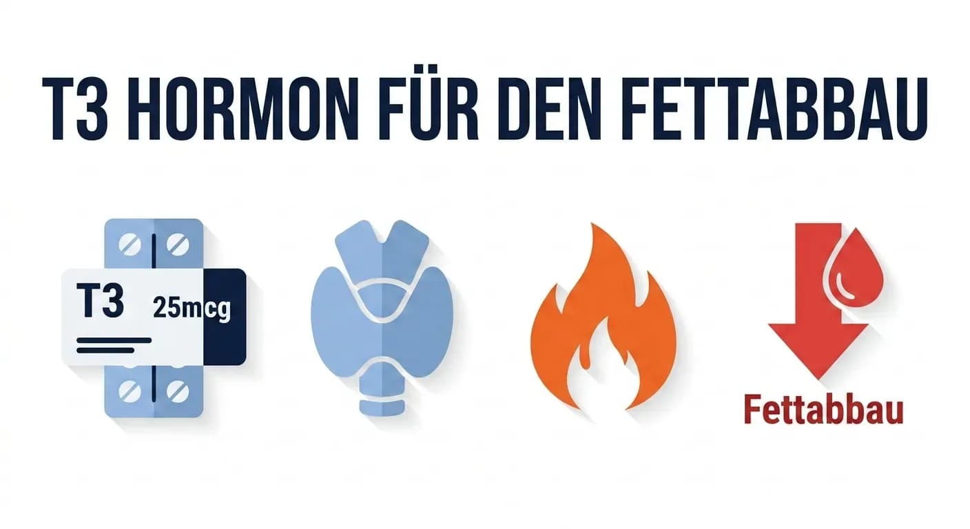 T3-Hormon für den Fettabbau: Wirkung, Risiken und warum es für Anfänger die falsche Wahl ist