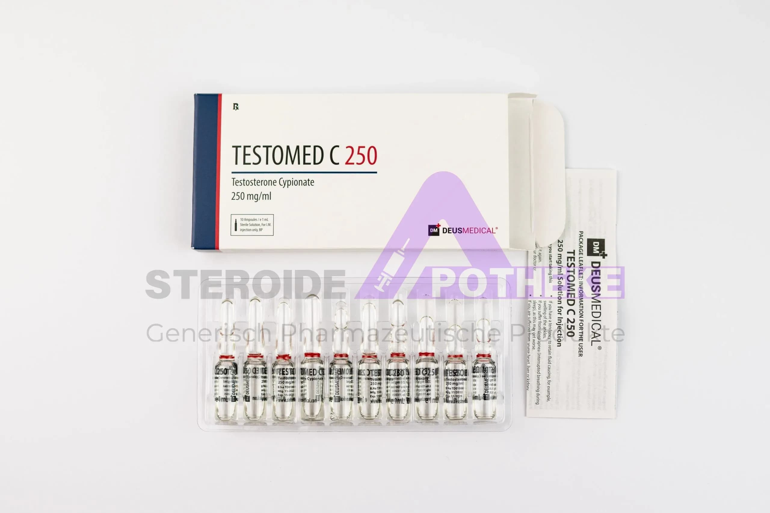 TESTOMED C 250 (Testosteron Cypionat) DeusMedical 10ml (250mg/ml) — Deus Medical