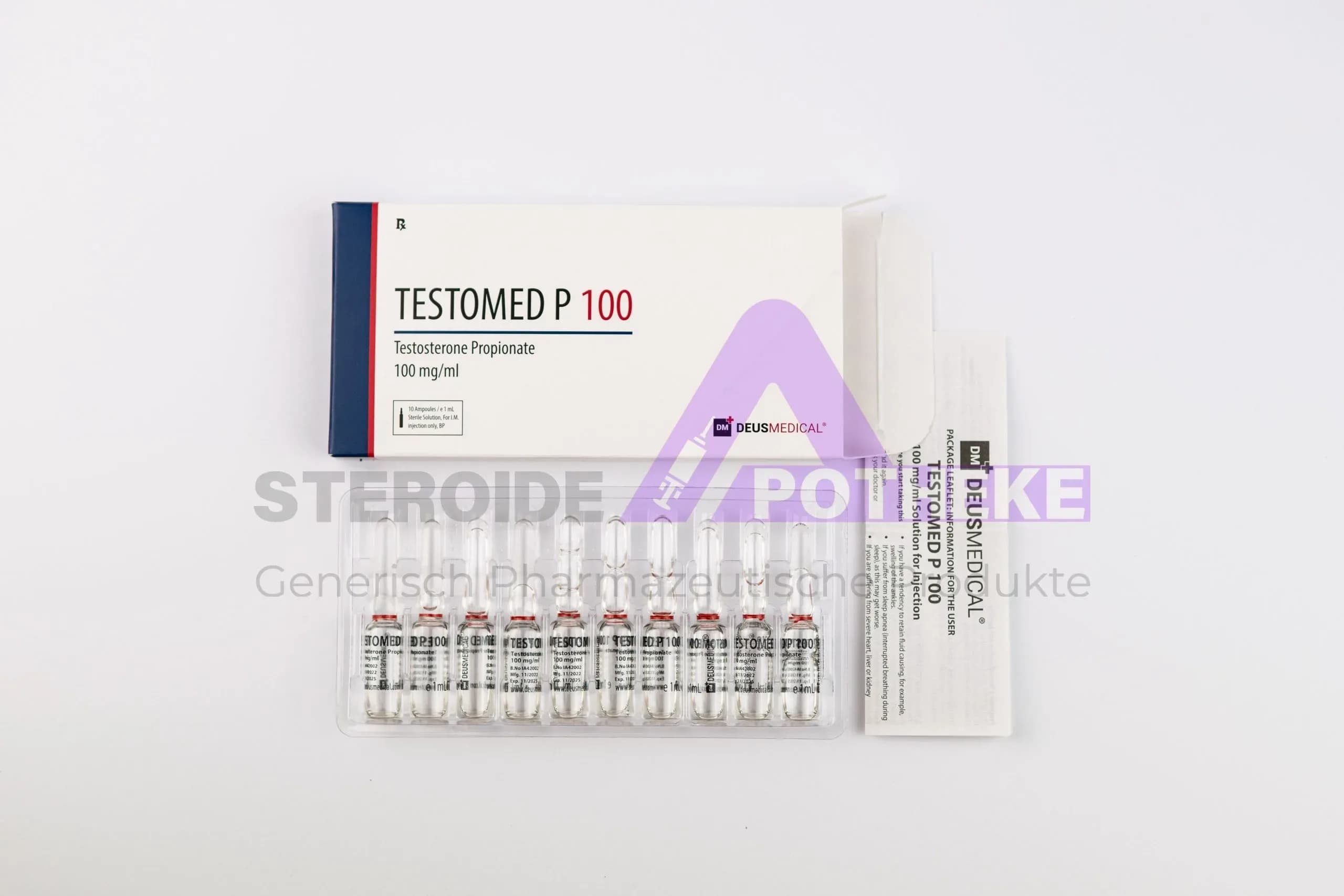 TESTOMED P 100 (Testosteron Propionat) DeusMedical 10ml (100mg/ml) — Deus Medical