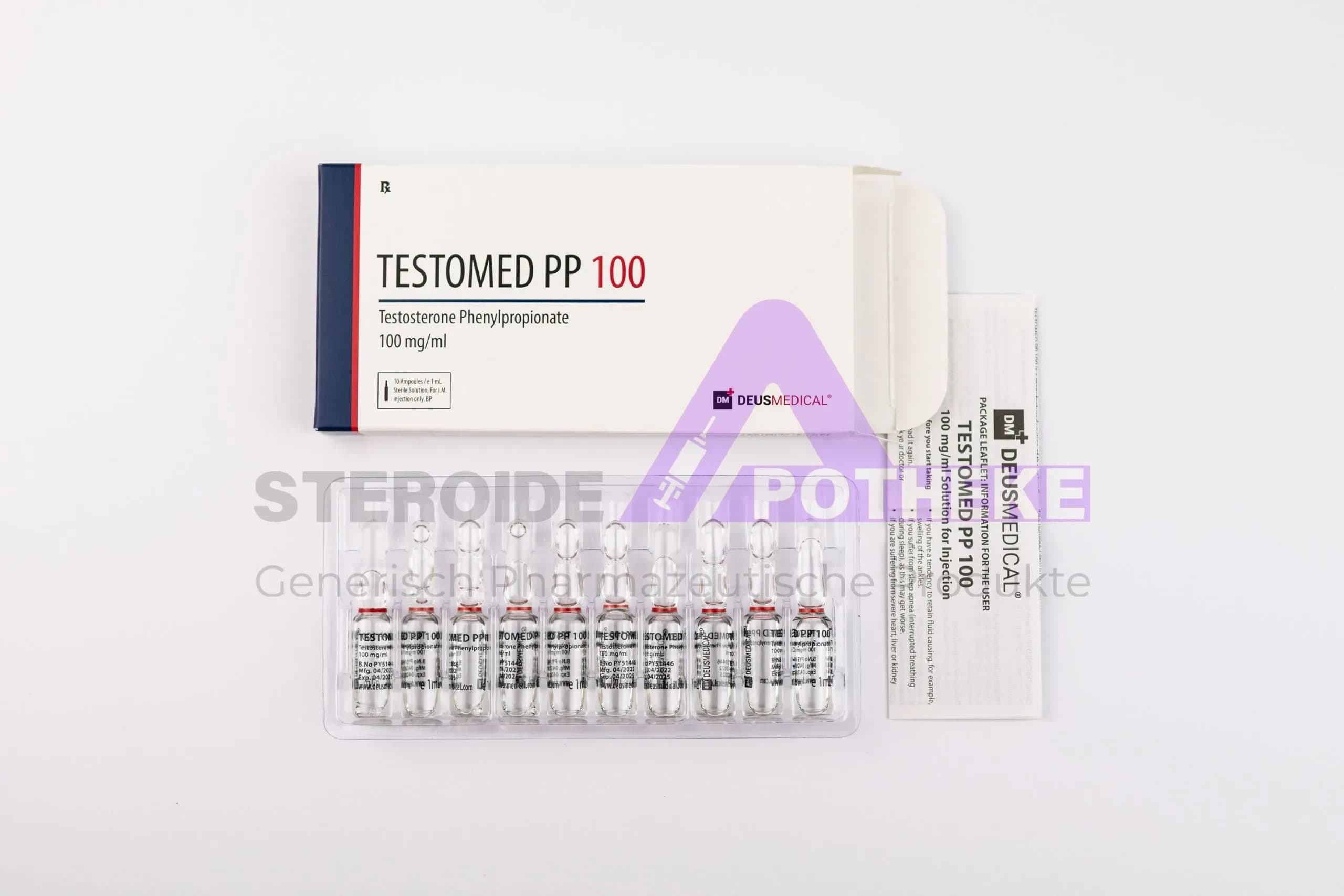 TESTOMED PP 100 (Testosterone Phenylpropionate) Deus Medical