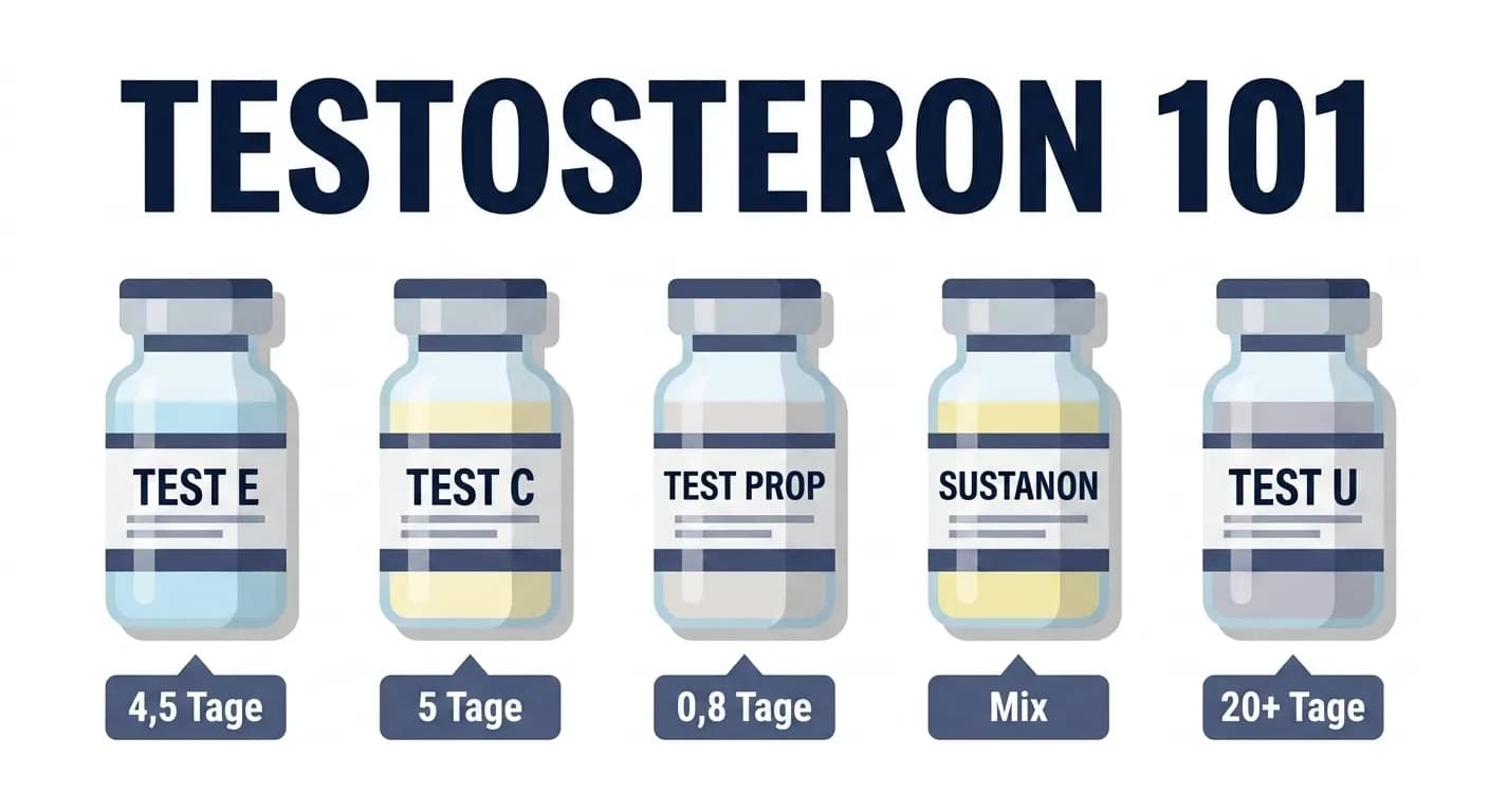 Testosteron 101: Wirkung, Ester, Dosierung, Nebenwirkungen und PCT