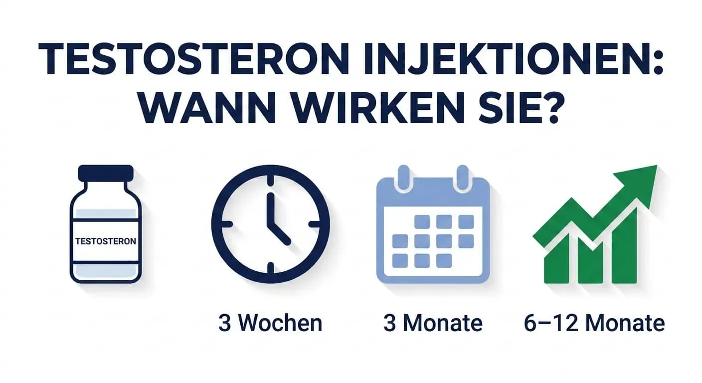 Wie lange dauert es, bis Testosteron-Injektionen wirken?