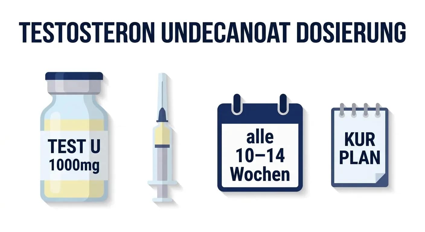 Testosteronundecanoat Dosierung: Nebido & Andriol richtig dosieren (TRT bis Kur)