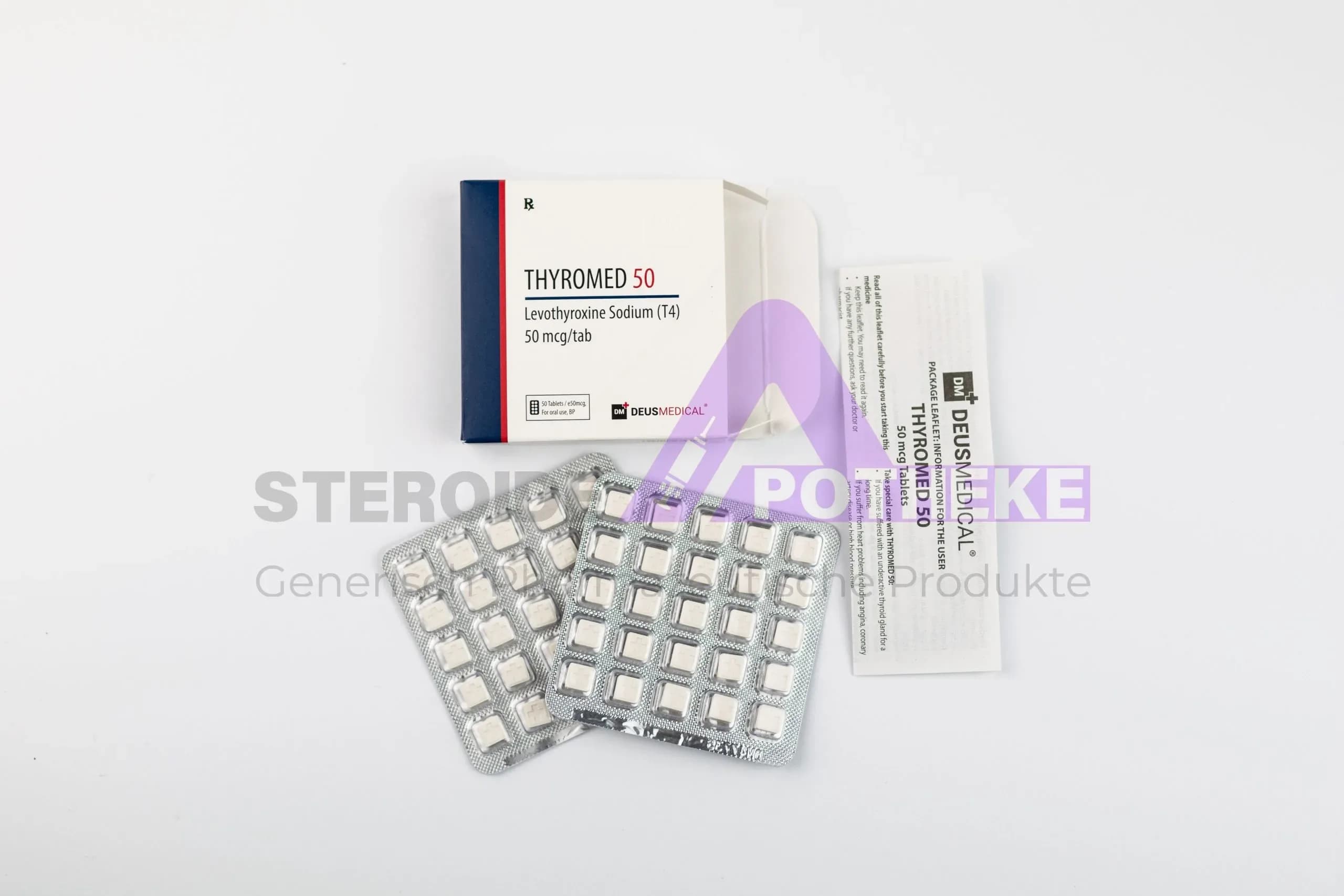 THYROMED 50 (Levothyroxine Sodium T4) Deus Medical