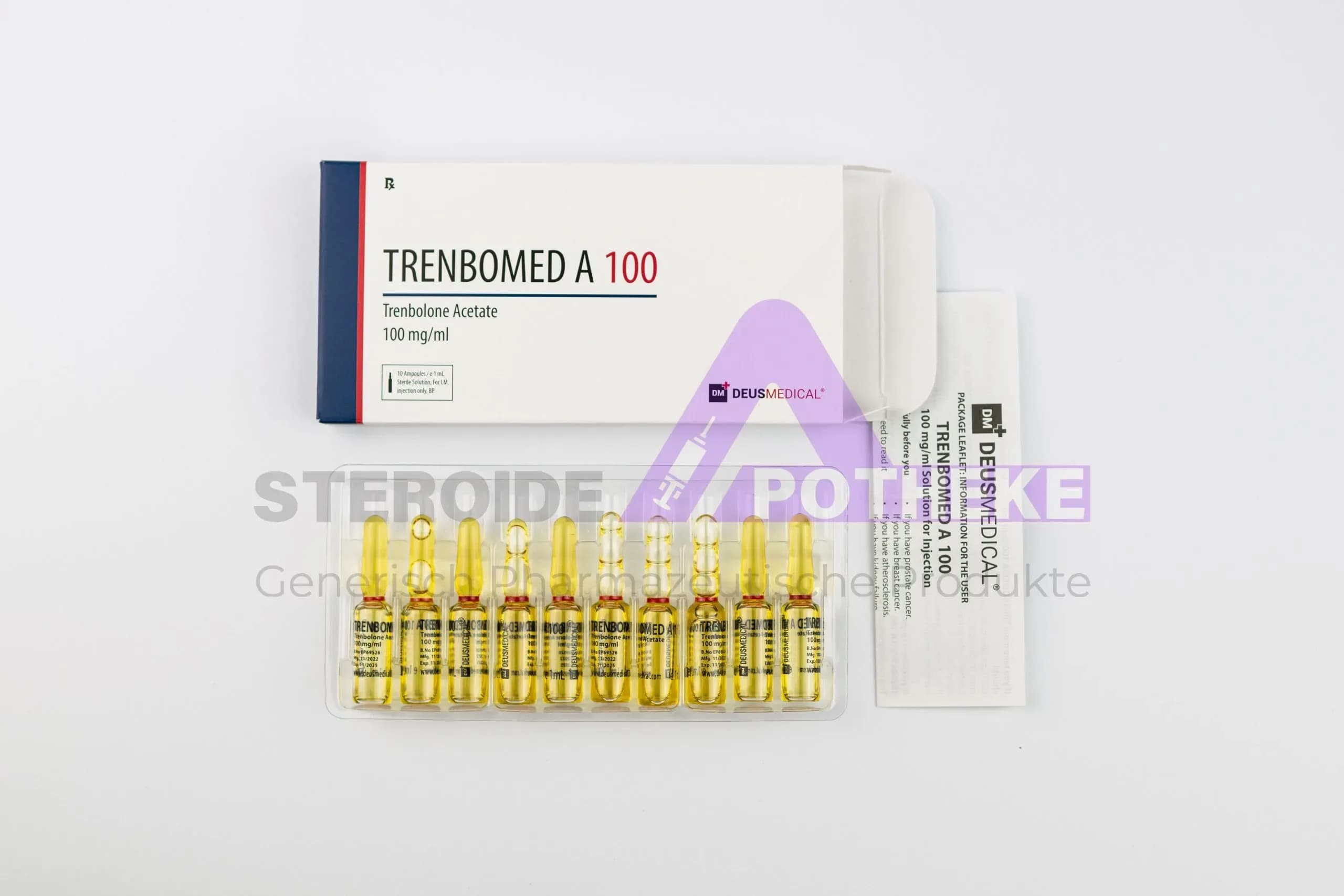 TRENBOMED A 100 (Trenbolon Acetat) Deus Medical 10ml (100mg/ml)