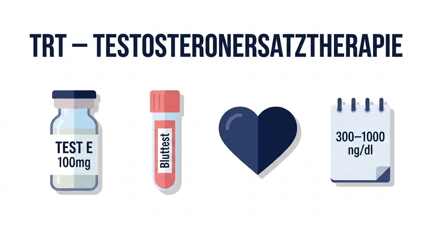TRT (Testosteronersatztherapie): Dosierung, Nebenwirkungen und Sicherheit