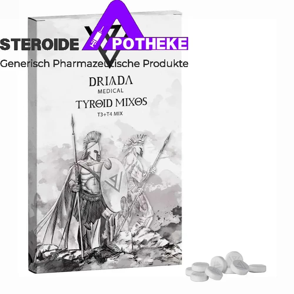 Tyroid Mixos 10 mg + 62,5 mg (T3+T4) Driada Medical 100 Tabletten
