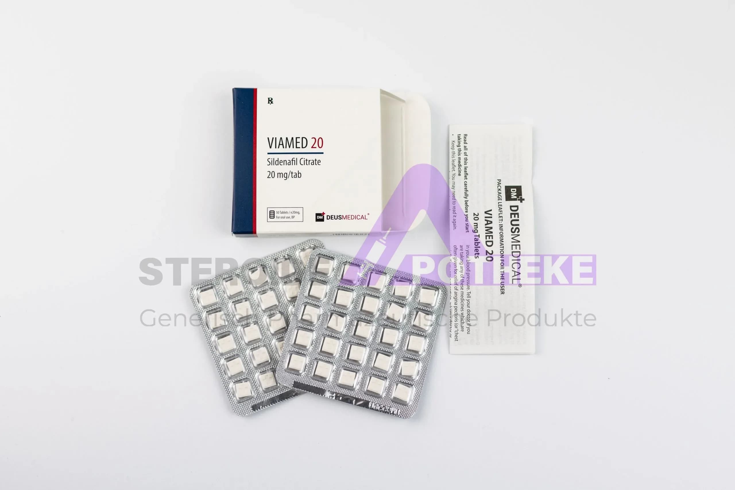 VIAMED 20 (SILDENFAIL-ZITRAT) DEUS MEDICAL 50x20mg
